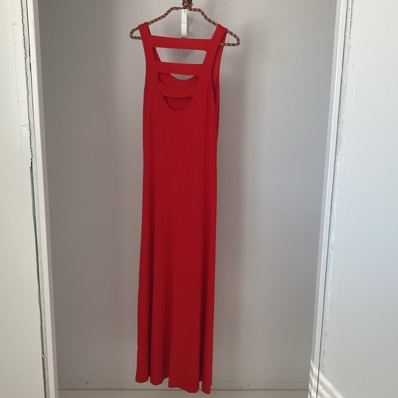 Red Buffalo long Maxi Dress in size small. Fabric is heavy but soft comfortable - Picture 2 of 4
